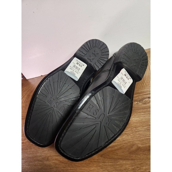 Gordon Rush Shoes Mens Size 8.5 Loafers Dark Black Leather Comfort Slip On NWT main image 7